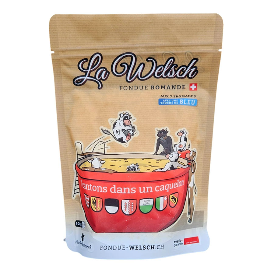 Paquet de fondue La Welsch avec bleu, aux 7 fromages
